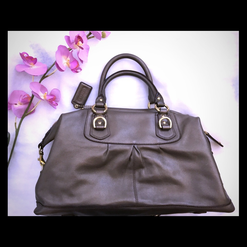 Coach satchel olive green $90